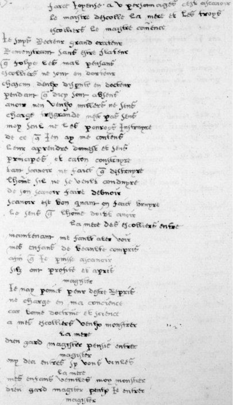 Manuscrit La Vallière